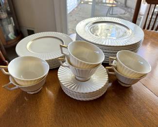 Vintage Lenox Cretan Ivory Dinnerware Set 