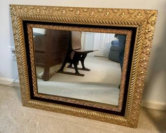 Antique Double Framed Wall Mirror