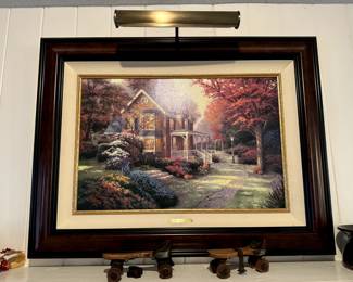 Thomas Kinkade Print, Limited Edition Signed Canvas