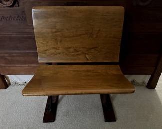 Antique Cast Iron School Chair