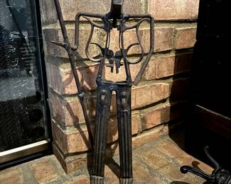 Whimsical Metal Junk Art Warrior