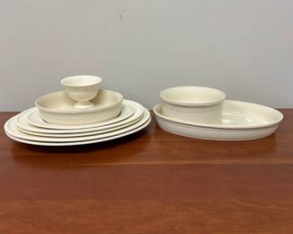 Lot 7532 Wedgwood Edme China Souffle Dish Serving Platters
