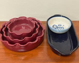 Lot 7494 MA Hadley Lamb Bowl BB Pottery Bowls