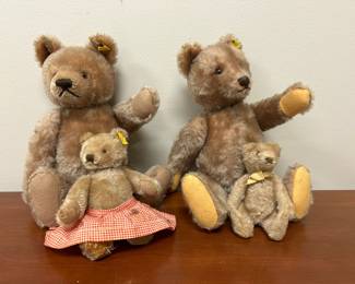 Lot 7466 Vintage Steiff Teddy Bear Family
