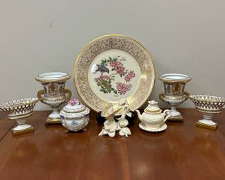 Lot 8304 Limoge Chelsea House China Lenox Boehm Bird American Redstart Plate Splendor of Spring Decor