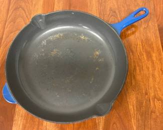 Lot 7475 Le Creuset 9 Enameled Cast Iron Skillet Made in France