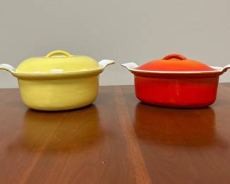 Lot 7511 Le Creuset Enameled Cast Iron Casserole Unmarked
