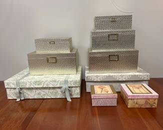 Lot 8316 Lot of Decorative Storage Boxes