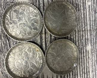 Forged aluminum coasters