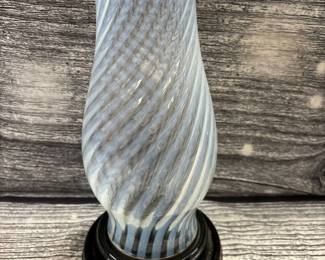 Uranium cyclone lampshade, white opalescent