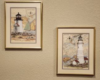 Pair of Framed Lithographs 