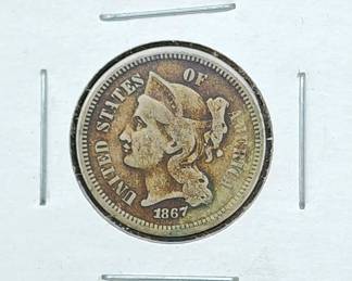 1867 Large Cent 