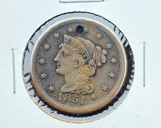 1851 Large One Cent
