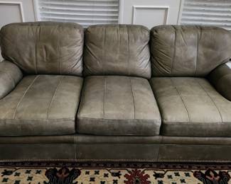 Hancock & More Leather Sofa 