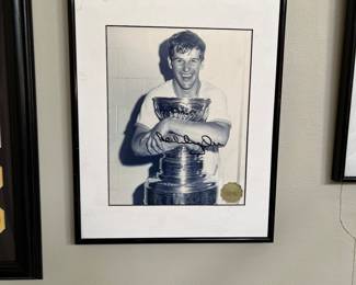 Framed Bobby Orr Autographed 8x10 Photo w/COA                                                                                                              