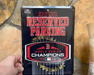 Boston Red Sox World Series Parking Sign