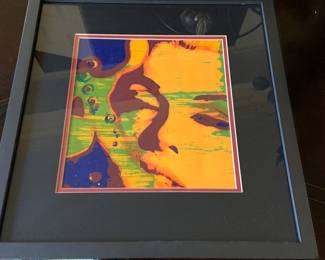 Burt Stern serigraph of Marilyn, 1968, cert of authenticity on back