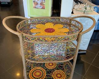 unique woven cart