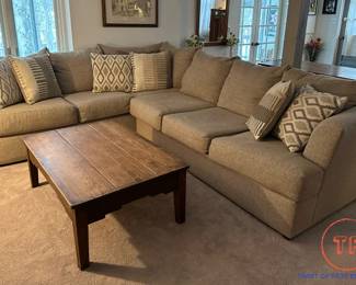 Custom Sectional Sofa with Ottoman