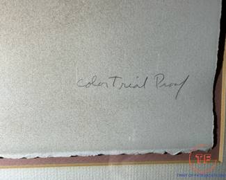 RC GORMAN Pencil Signed and Embossed COLOR TRIAL PROOF 1979