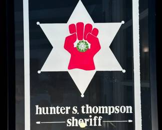 1970 Framed Thompson for Sheriff Campaign (Aspen Colorado) Poster