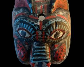 Carved and Painted MEXICAN Style Folk Art Animal Dance Mask