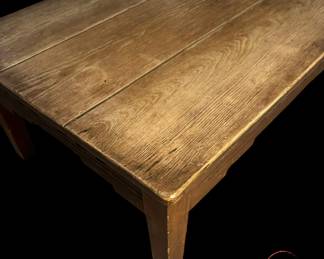 Signed Primitive Table with Spoon Carving Sides