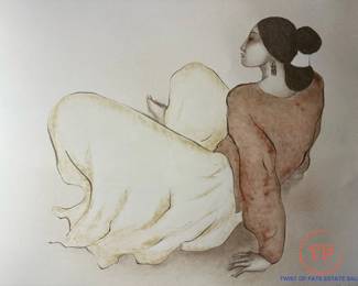 RC GORMAN Pencil Signed and Embossed COLOR TRIAL PROOF 1979