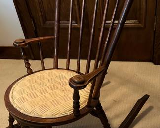 Antique Stick and Ball Handmade Rocker