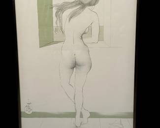 Original Signed SALVADOR DALI Lithograph Nude Woman at Window (Artist’s Edition)