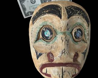 Hand Carved TLINGIT/HAIDA Style Pacific Northwest Coast Wood Beaver Mask