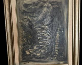 Original Oil on Canvas Signed MOFFAT