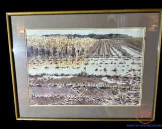 Original Framed Watercolor Unsigned