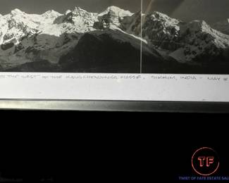 Signed Singali Ridge Black and White Photo