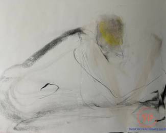 TERRY ROSENBERG (b. 1954, Connecticut) "Adrienne" Pastel on Paper - 2006