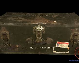 NILE CLARKE KINNICK JR Navy Foot Locker (Kinnick Stadium / 1939 Heisman Trophy Winner)