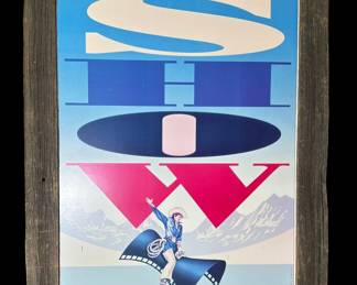 1990 Telluride Film Festival Exhibition Poster in Reclaimed Wood Frame