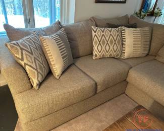 Custom Sectional Sofa with Ottoman