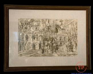 Original Framed Watercolor by JOAN KEMPSMITH (1954)