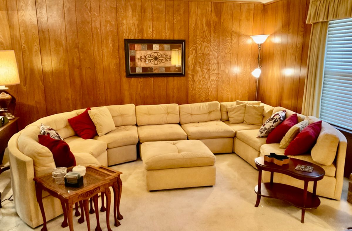 Large Sectional with Ottoman 