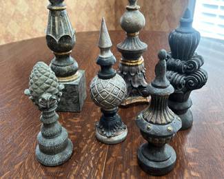 Set of 6 Decorative Finials
