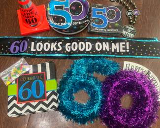 50 & 60 Birthday Items 