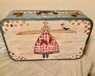 Handpainted suitcase