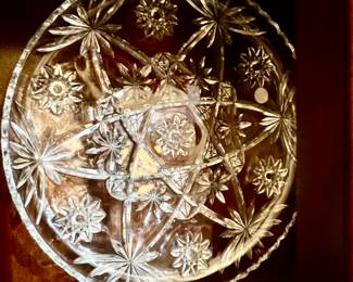 2 Large Vintage Anchor Hocking Serving Plates 