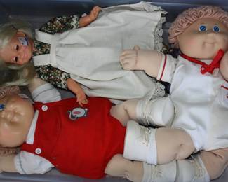 There are several Dolls including 3 Cabbage Patch