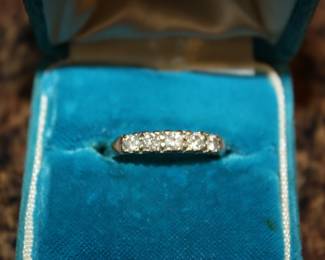 White Gold and approximately .66 Karat Diamonds