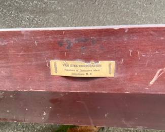 Set of 2 Vintage Headboard/ Footboards - Van Stee Corporation - Furniture of Distinctive Merit - Jamestown, NY