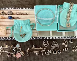  Miscellaneous jewelry  - Tiffany & Co., Sterling, 14K & 18K Gold