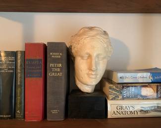 Classic literature to complement the statuary.