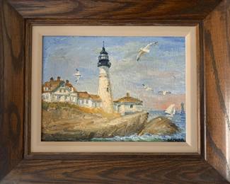 Classic seashore painting. 11" x 14".